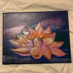 Lotus Blossom Canvas Art - Multicolor
